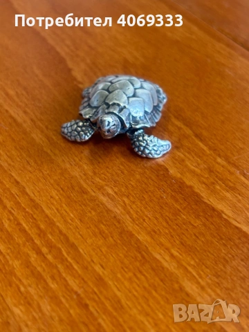 Сребърна Костенурка проба 925, снимка 2 - Колиета, медальони, синджири - 54172184