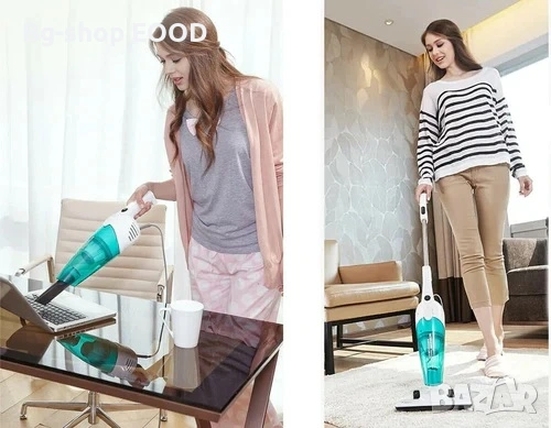 Вертикална прахосмукачка Welora, 2 в 1, Преносима, Мощност 600 W, HEPA филтър, Бял, снимка 3 - Прахосмукачки - 53926583