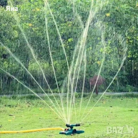 Зелена въртяща градинска пръскачка на 360 градуса за вашата градина, снимка 5 - Напояване - 54194700