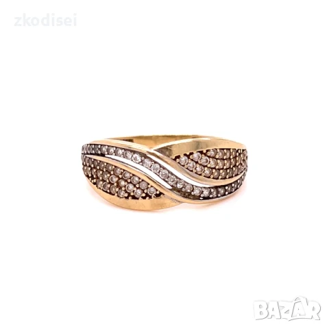 Златен дамски пръстен 1,89гр. 14кр. проба:585 размер:57 модел:33069-1