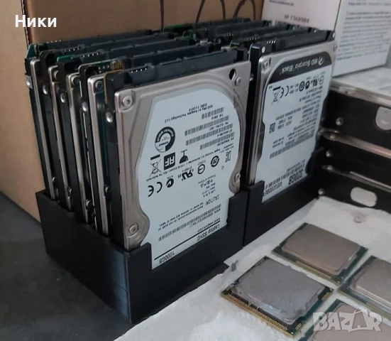 2,5-инчова механична стойка за съхранение на твърд диск, черна стойка за съхранение, снимка 3 - Други - 54132734