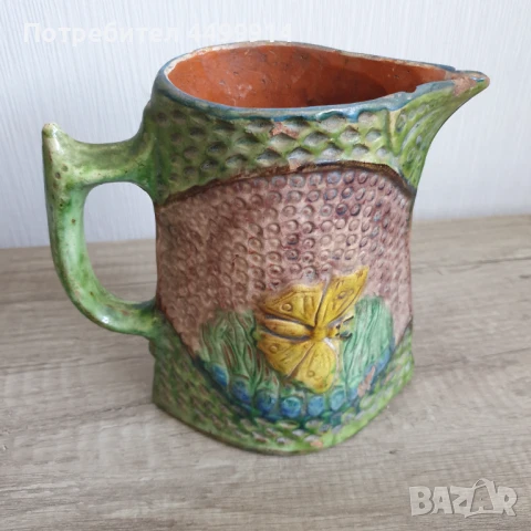 Стара керамична кана, снимка 5 - Антикварни и старинни предмети - 51004447