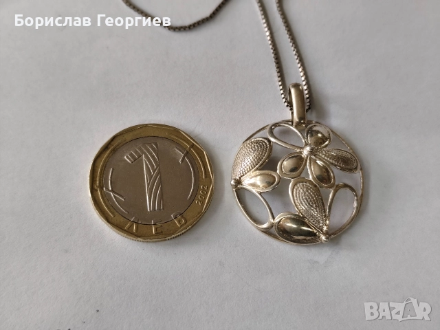Сребърно колие 925, снимка 6 - Колиета, медальони, синджири - 52883242
