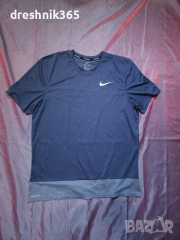  NIKE Running Тениска/Мъжка L, снимка 2 - Тениски - 46171343