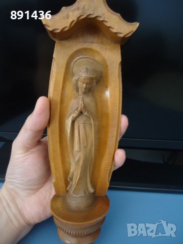 Дърворезба фигура религия мадона, снимка 1 - Статуетки - 46006586