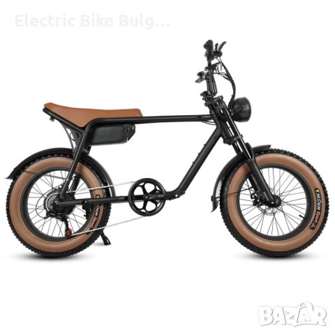 Електрически ретро-фатбайк Shimano-ск,48V 15AH, 24 мес гаранция, снимка 2 - Велосипеди - 44649800