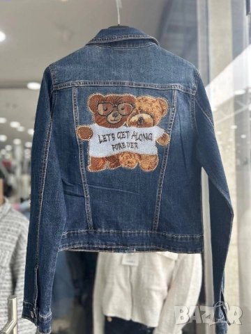 Дънково яке с мечета , снимка 2 - Якета - 51608622