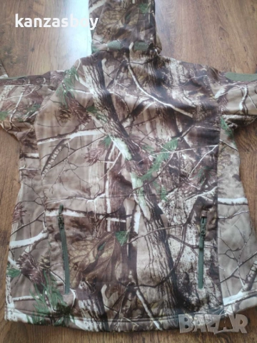 mens outdoor camouflage skin jacket wilderness - ловно софтшел яке КАТО НОВО ХЛ, снимка 12 - Якета - 53406156