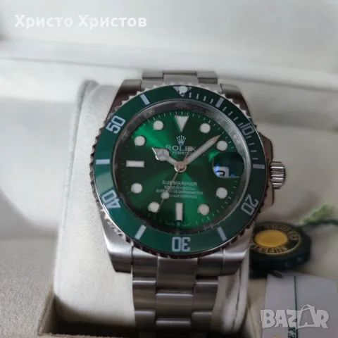 Мъжки луксозен часовник Rolex Submariner "Hulk" Green Dial M116610LV-0002, снимка 15 - Мъжки - 47226669