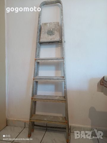 Стълба 5 стъпала, Употребявана алуминиева бояджийска стълба, ултра лека , снимка 6 - Други инструменти - 46415129