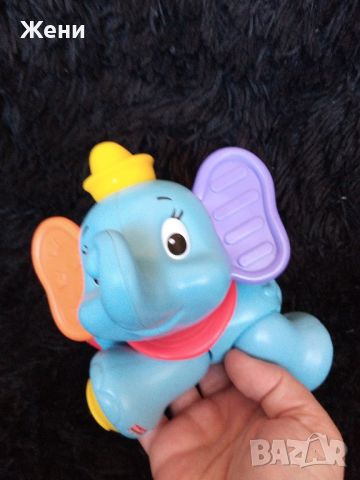 Бебешка играчка Fisher Price слонче Дисни Дъмбо , снимка 2 - Дрънкалки и чесалки - 45489942