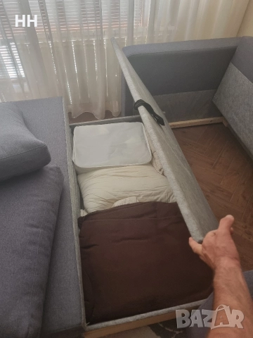 Диван 1700х900мм/ Разтегателен/ с ракла, снимка 4 - Ракли - 52818717