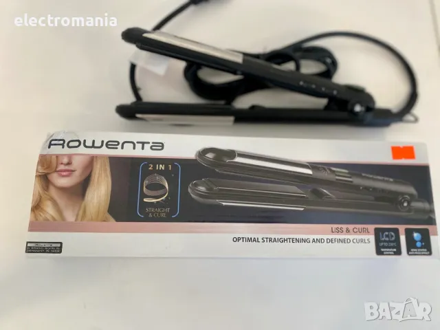 преса за коса ,Rowenta’ 2в1 Liss & Curl SF4210, снимка 9 - Преси за коса - 48090519