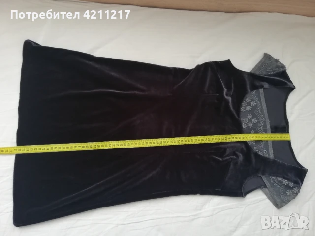 Дамска елегантна рокля( кадифе), снимка 6 - Рокли - 50998179