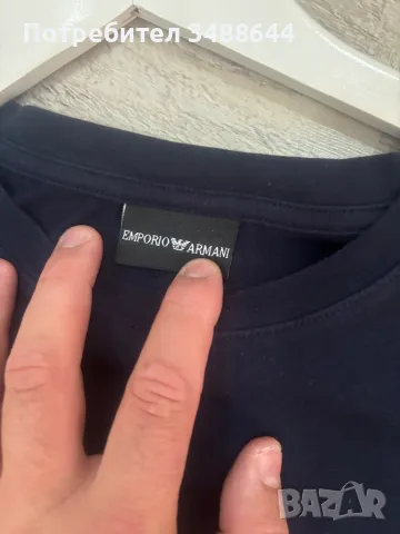 Мъжка тениска Emporio Armani, снимка 3 - Тениски - 47745914