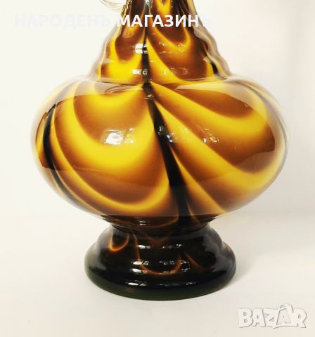 OPALINE - FLORENCE – Италианска висока ваза или кана от цветно стъкло, снимка 7 - Други ценни предмети - 45810430