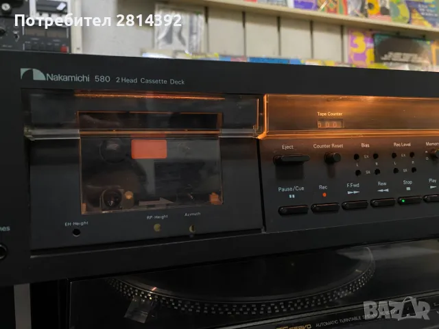 Рядък Дек NAKAMICHI 580, 2 Head Cassette Deck + Бонус 1 Ролкова Касета и 10 нормални!, снимка 5 - Декове - 48867107