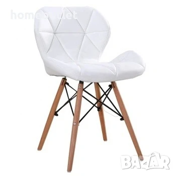 РАЗПРОДАЖБА Трапезни столове от кожа, к-т от 4бр R018-SIM LUXURY LQ-LD-4BAI, снимка 1