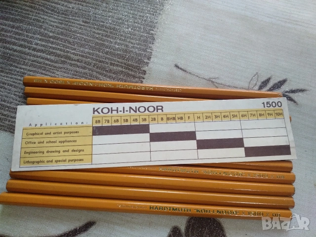 Кутия с 11 молива KOH-I-NOOR HB, снимка 6 - Колекции - 53484637