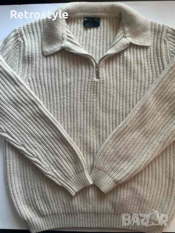 Дебел Плетен Мъжки Пуловер, снимка 2 - Пуловери - 53141707