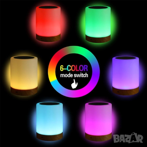 Сензорна LED лампа, снимка 5 - Настолни лампи - 52072468