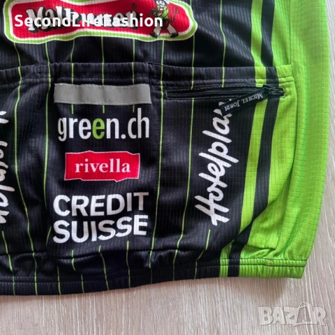 Мъжка колоездачна фланелка Michel Jordi Bicycle Team Max Hürzeler, размер L, вело тениска , снимка 5 - Спортни дрехи, екипи - 53278567