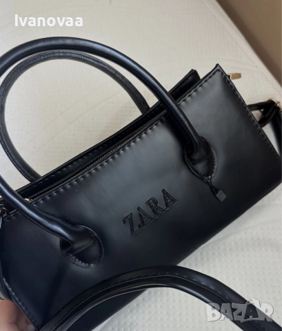 Кожена чанта Zara, снимка 2 - Чанти - 52823174