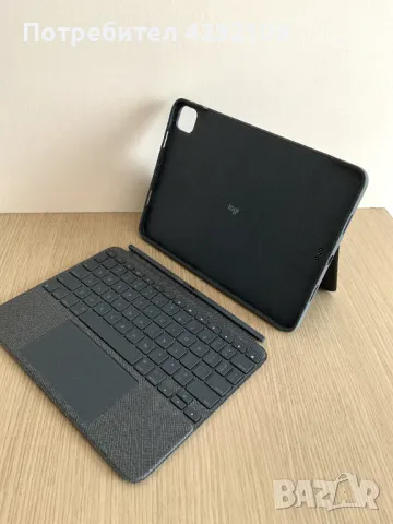 Logitech Combo Touch за iPad Pro 11" кейс, калъф, клавиатура, тракпад, снимка 4 - Таблети - 47208675