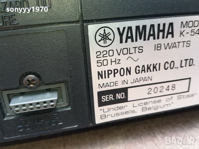 YAMAHA K-540 DECK-MADE IN JAPAN ВНОС SWISS 2204241848, снимка 14 - Декове - 45405155