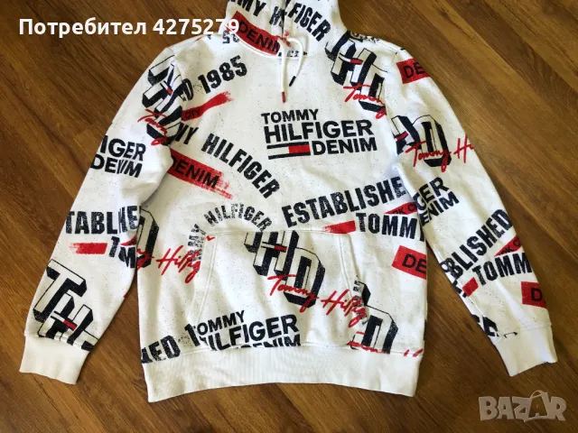 Tommy Hilfiger Hoodie Sweatshirt Суичър р-р L, снимка 3 - Суичъри - 47721576