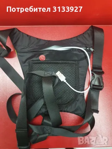 Унисекс безжична светлоотразителна жилетка за колоездене, снимка 2 - Аксесоари за велосипеди - 50398806