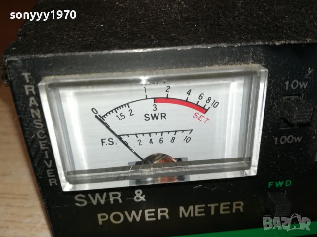 PAN INTERNATIONAL SWR230-SWR & POWER METER-GERMANY 2306240836, снимка 9 - Ресийвъри, усилватели, смесителни пултове - 46329257