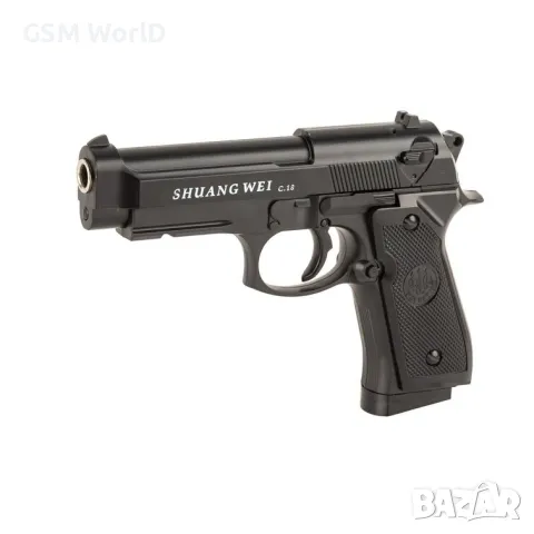 Въздушен метален пистолет Baretta BB C18 с пластмасови топчета 6мм