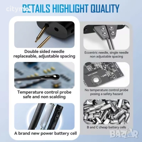 Апарат за точково заваряване с LCD дисплей запояване на батерии, автоматичен и ръчен режим, 11 режим, снимка 6 - Друга електроника - 54081961