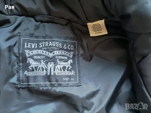 Мъжко яке Levis Parka, черно, Thermore Insulated с качулка Folsom, снимка 8 - Якета - 50367641