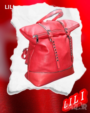 КОЖЕНА ДАМСКА РАНИЦА , снимка 3 - Раници - 52418755