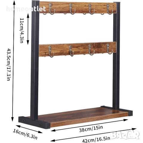 ПРОМОЦИЯ Поставка за 16 чаши – функционален и стилен органайзер за кухнята BORWART JJ-ZZ718, снимка 8 - Аксесоари за кухня - 52720632