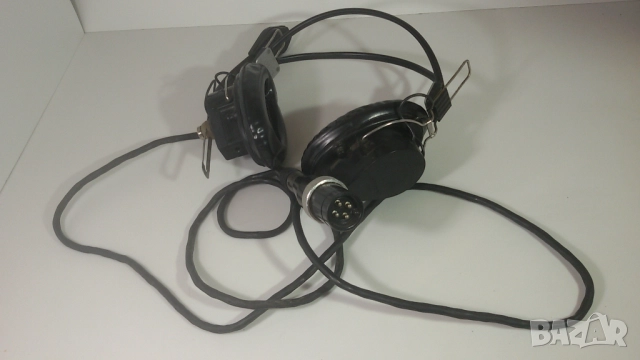 Ретро слушалки с микрофон от СССР 4-pin DIN/УС-1 конектор