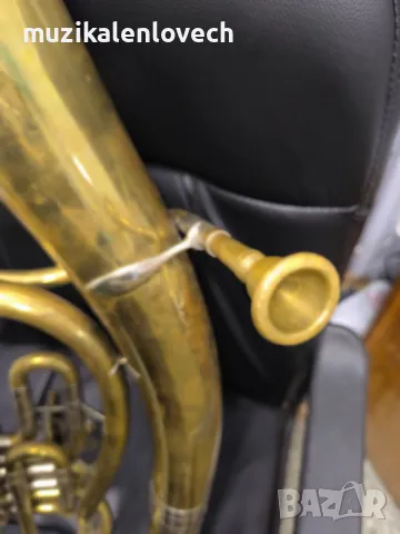 Weltklang Bb Tenor Horn(3RV) - Тенор Валдхорна Баритон с мундщук /made In Germany - DDR/, снимка 9 - Духови инструменти - 44637667