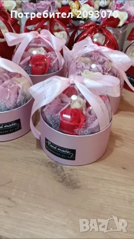 Кутия със сапунени рози, снимка 7 - Подаръци за жени - 53209377