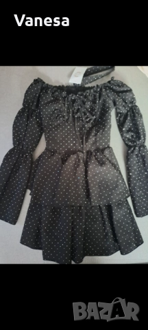 Рокля с камъни и чокър, снимка 2 - Рокли - 52660725