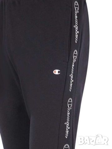 Мъжко спортно долнище с лого Champion Rib Cuff, Черно, XL, снимка 2 - Спортни дрехи, екипи - 45546226