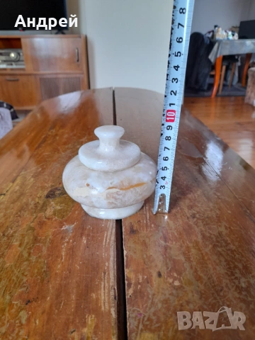 Стара мраморна кутия за бижута #7, снимка 2 - Други ценни предмети - 53243774