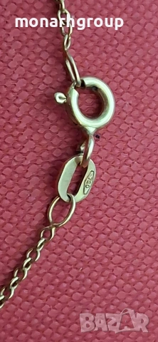 Златна верижка с висулка 18к, снимка 4 - Колиета, медальони, синджири - 53857853