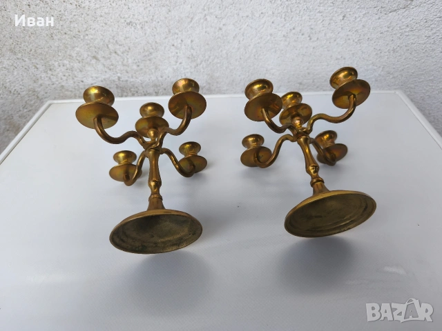 малък месингов свещник , снимка 7 - Декорация за дома - 53562617