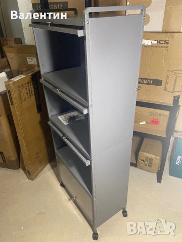 Кухненски метален шкаф на колелца, снимка 10 - Шкафове - 53246378