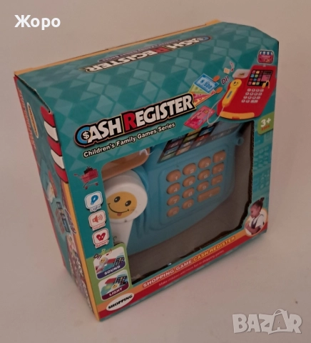 Детски електрически касов апарат с звук и светлина зелен в кутия 20039, снимка 5 - Образователни игри - 51715608