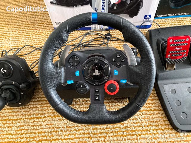 Logitech G29 + Shifter ГАРАНЦИЯ, снимка 2 - Джойстици и геймпадове - 45228351