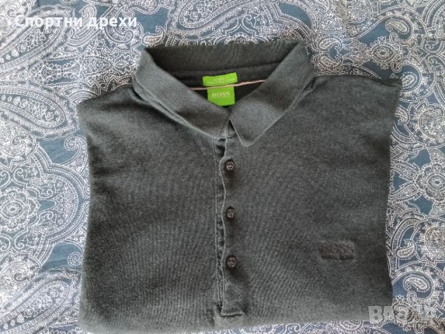 Сива блуза  с дълъг ръкав Hugo Boss (XL), снимка 1 - Тениски - 46226437