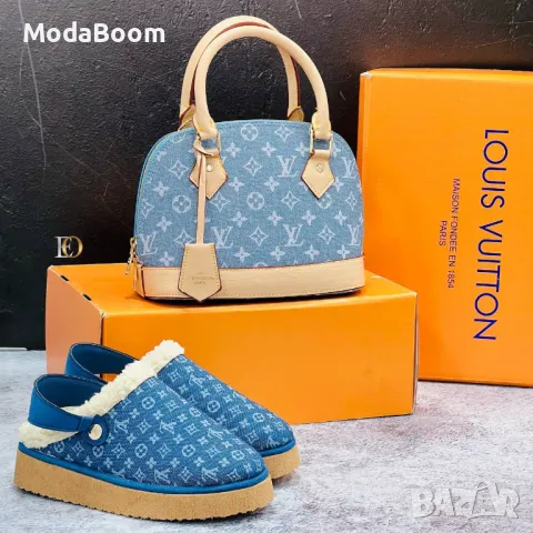 Louis Vuitton дамски комплекти , снимка 5 - Пантофи - 48286531